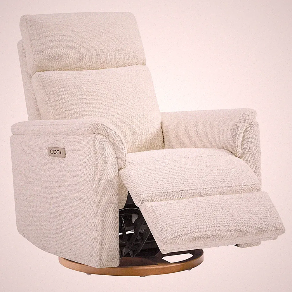 CHITA Power Swivel Glider for Adults with Nightlight, Nursery Recliner Chair