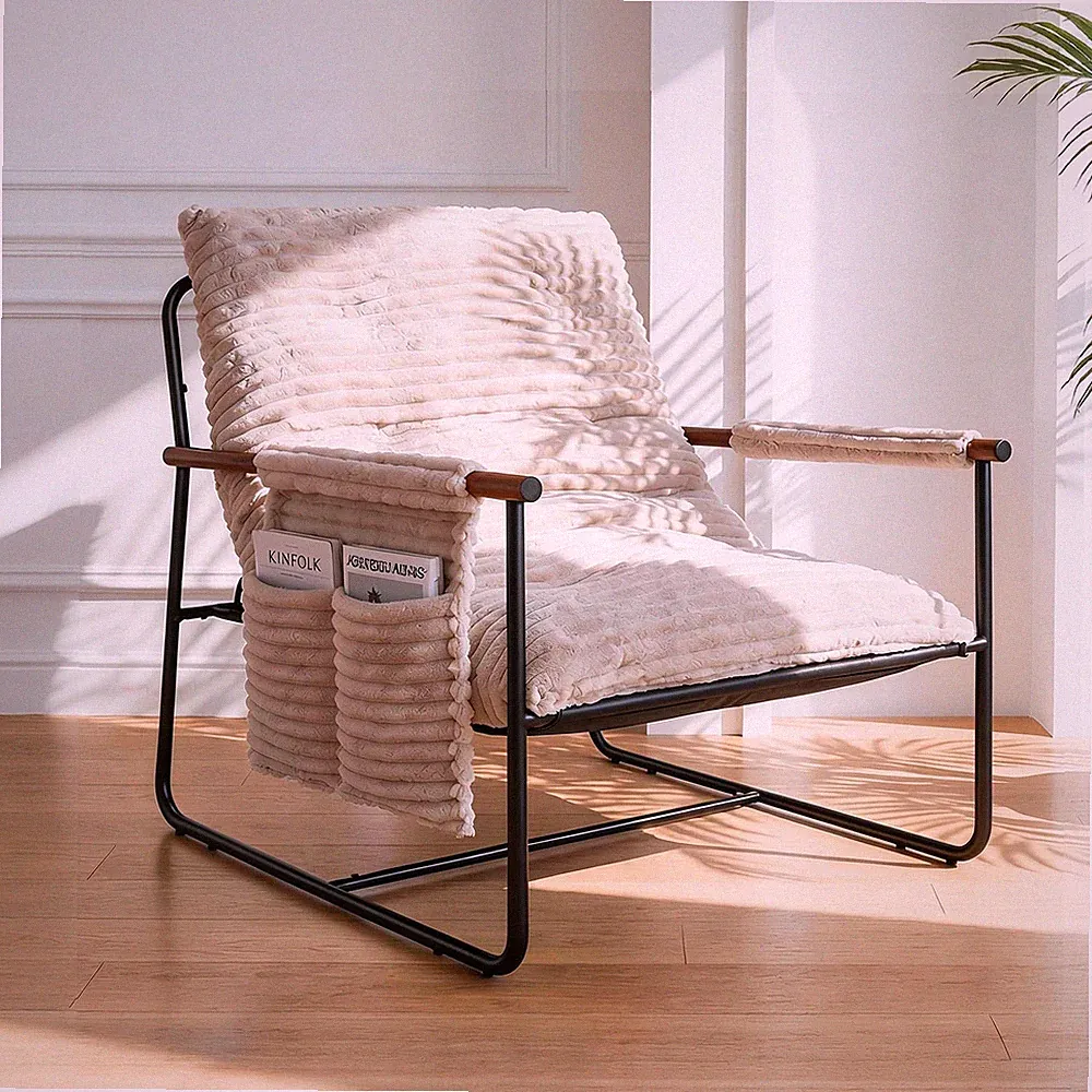 Comfy Accent Chair Cozy Reclining Sleeper Oversized Recliner Arm Chairs for L...