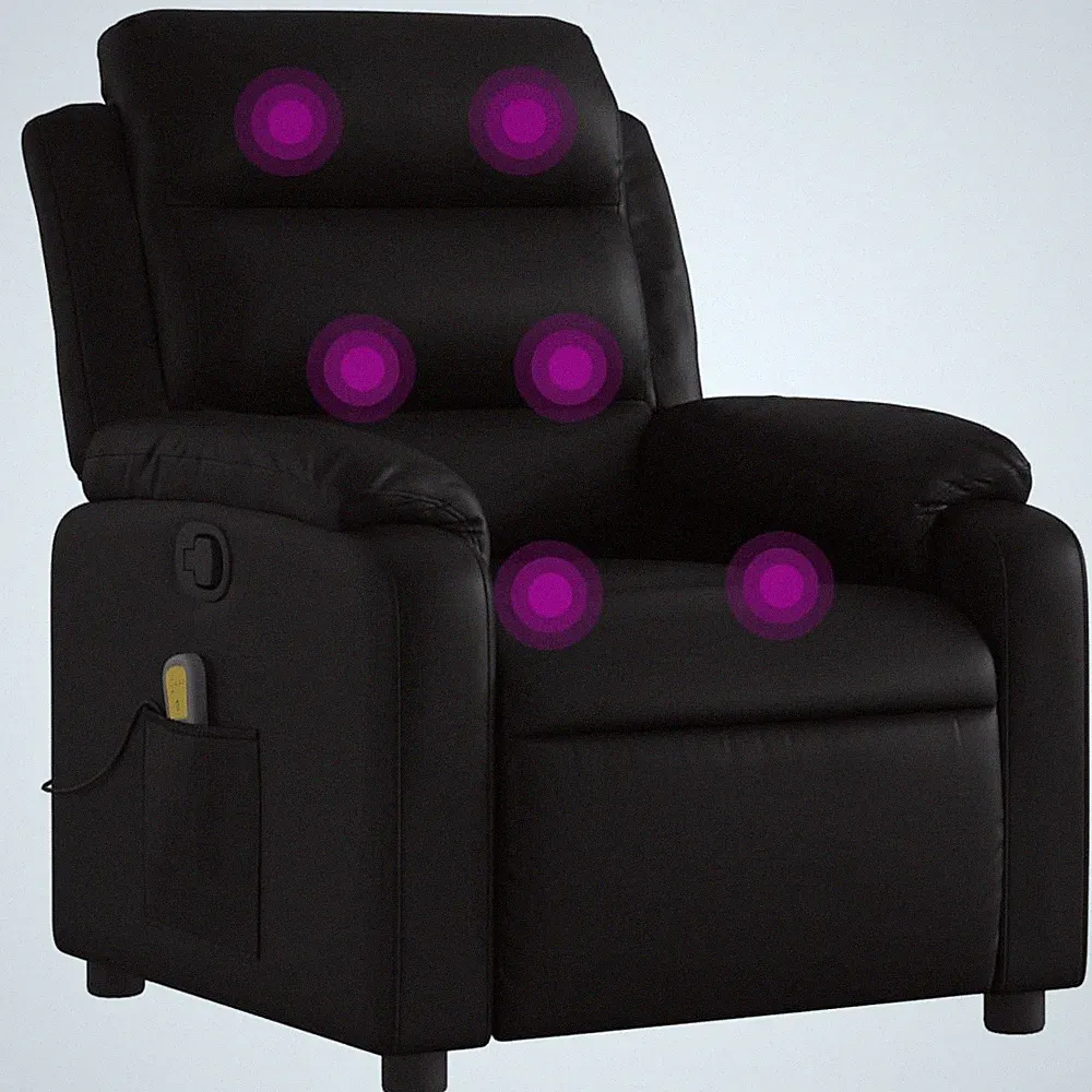 Massage Recliner Chair Reclining Armchair for Elderly Faux Leather vidaXL