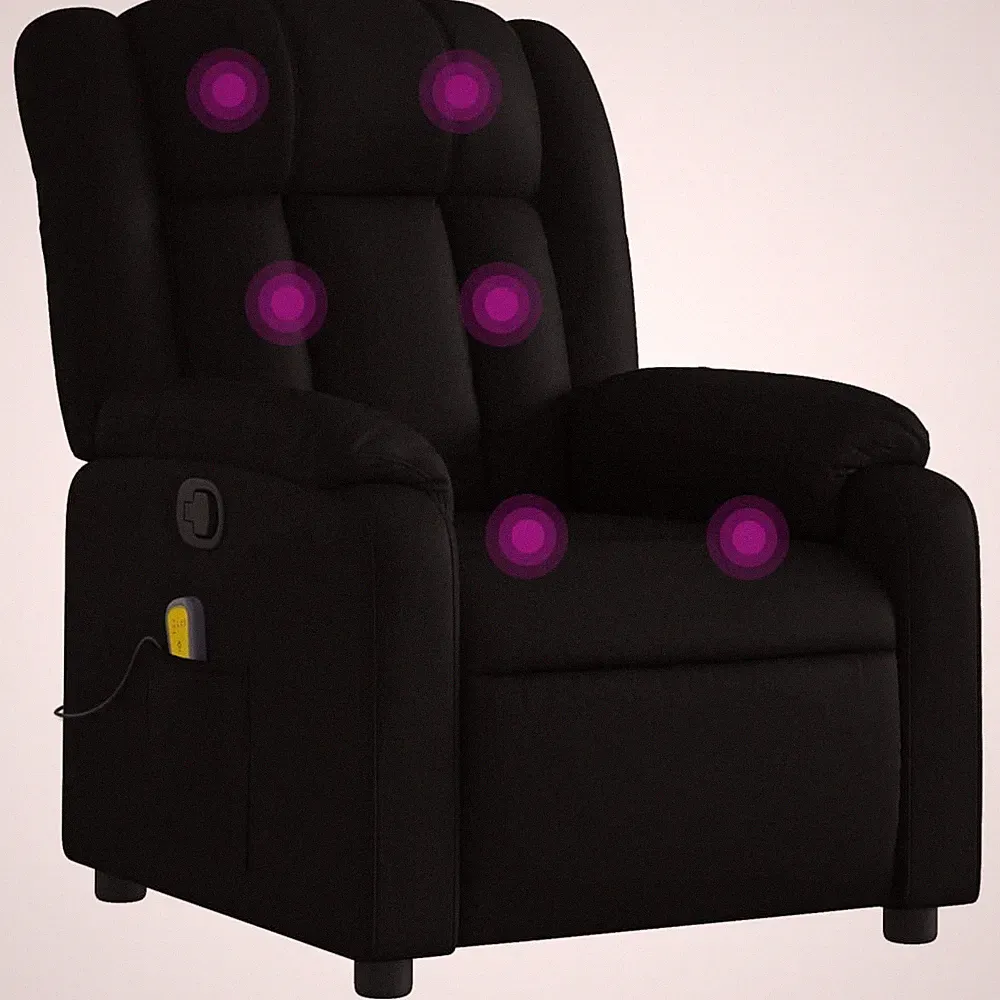 Massage Recliner Chair Reclining Armchair Home Theater Faux Leather vidaXL