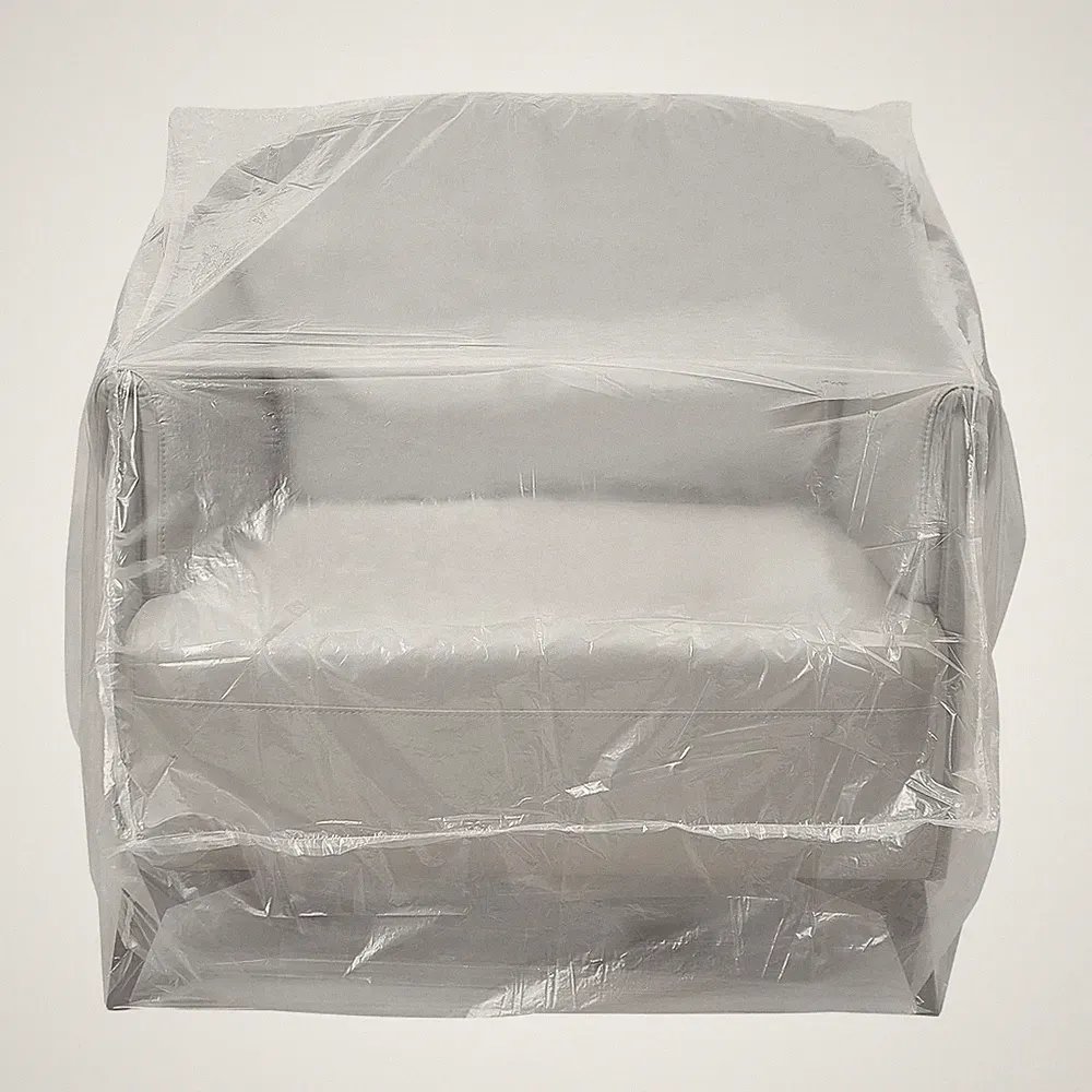 Plastic Chair Cover Furniture Protector for Moving Armchair Recliner 65"x42"x34"