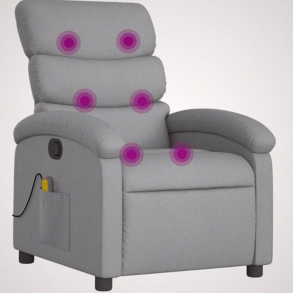 Recliner Chair Adjustable Reclining Armchair Theater Cinema Fabric vidaXL