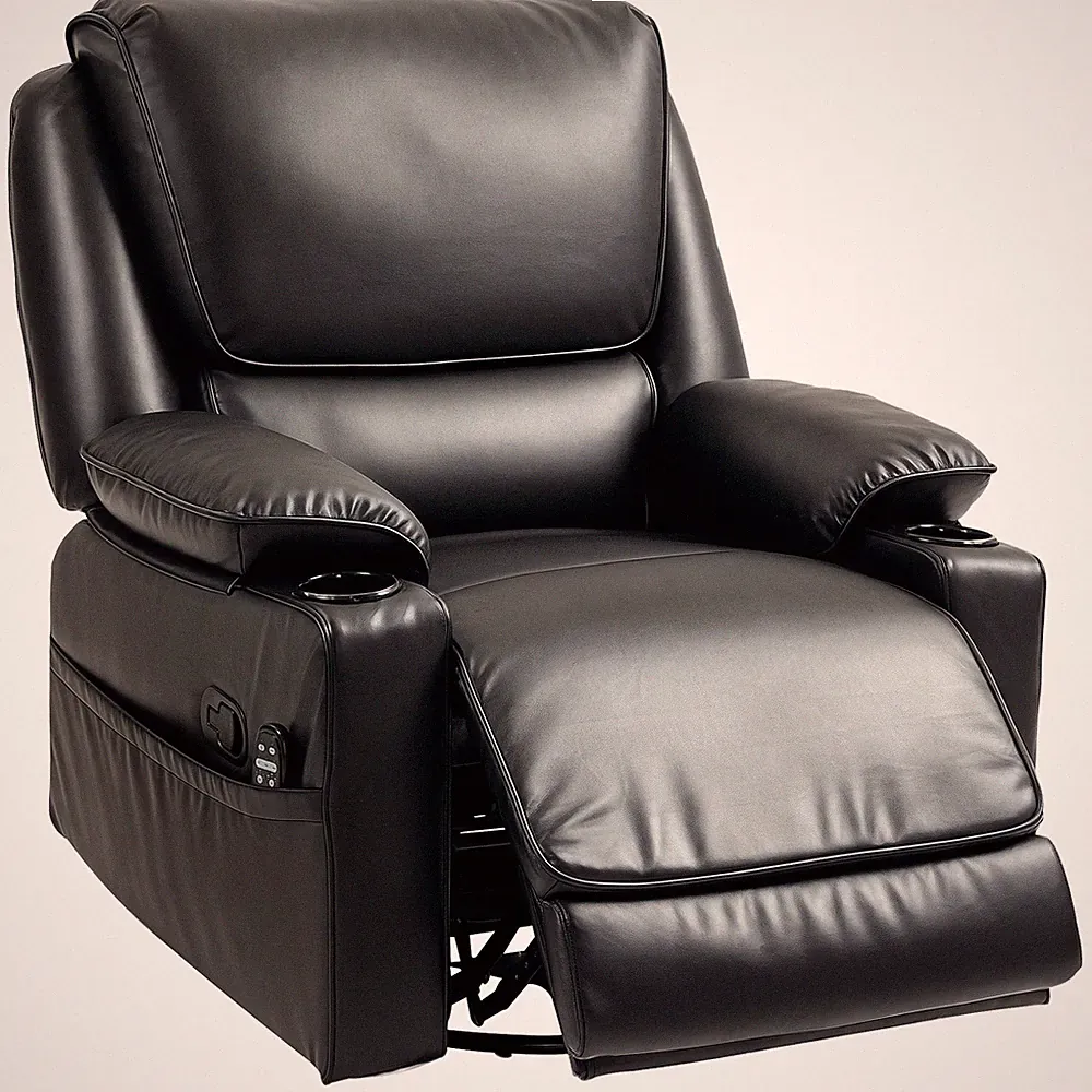 Recliner Massage Armchair with Footrest Heat Oversized Swivel Rocker Chair