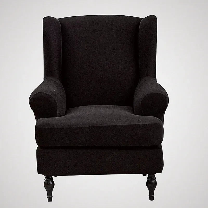 Stretch Chair Cover Wing Back Armchair Chair Elastic Sofa Slipcover Protector UK