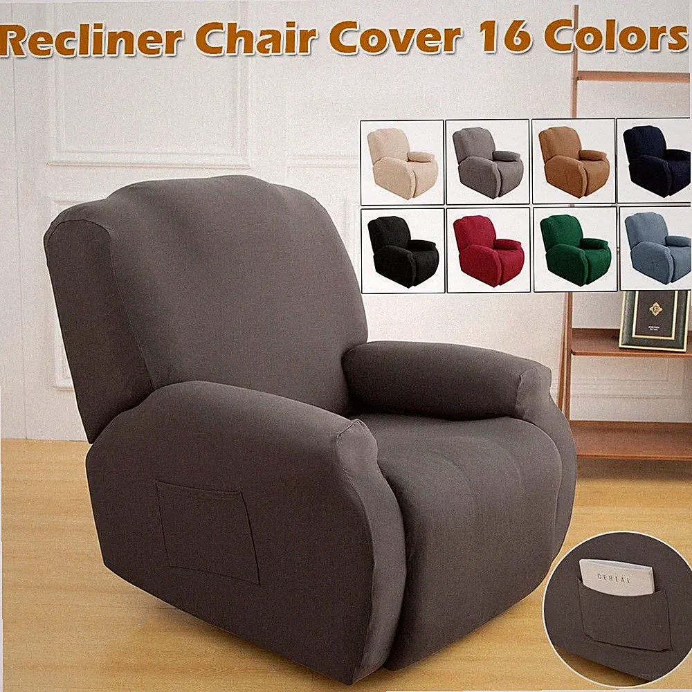 Stretch Recliner Chair Covers Couch Cover Armchair Sofa Slipcovers Mat With Side