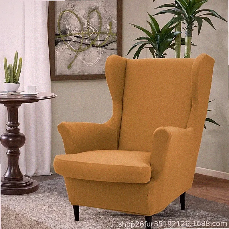 Stretch Wing Chair Covers Slipcover Armchair Wingback Sofa Protector Removable ✨