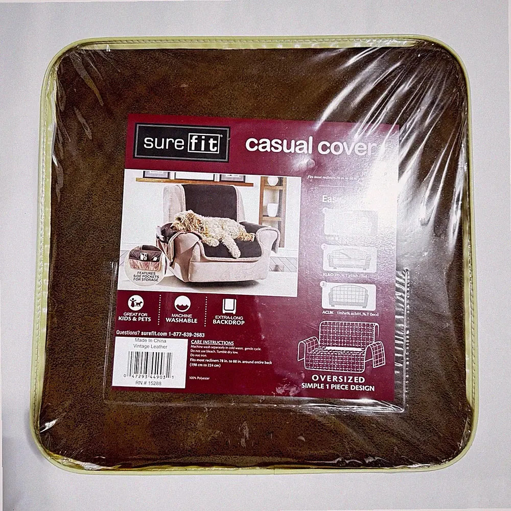 Sure Fit DELUXE Casual Cover Pet Friendly Furniture Cover Recliner 78” to 88”