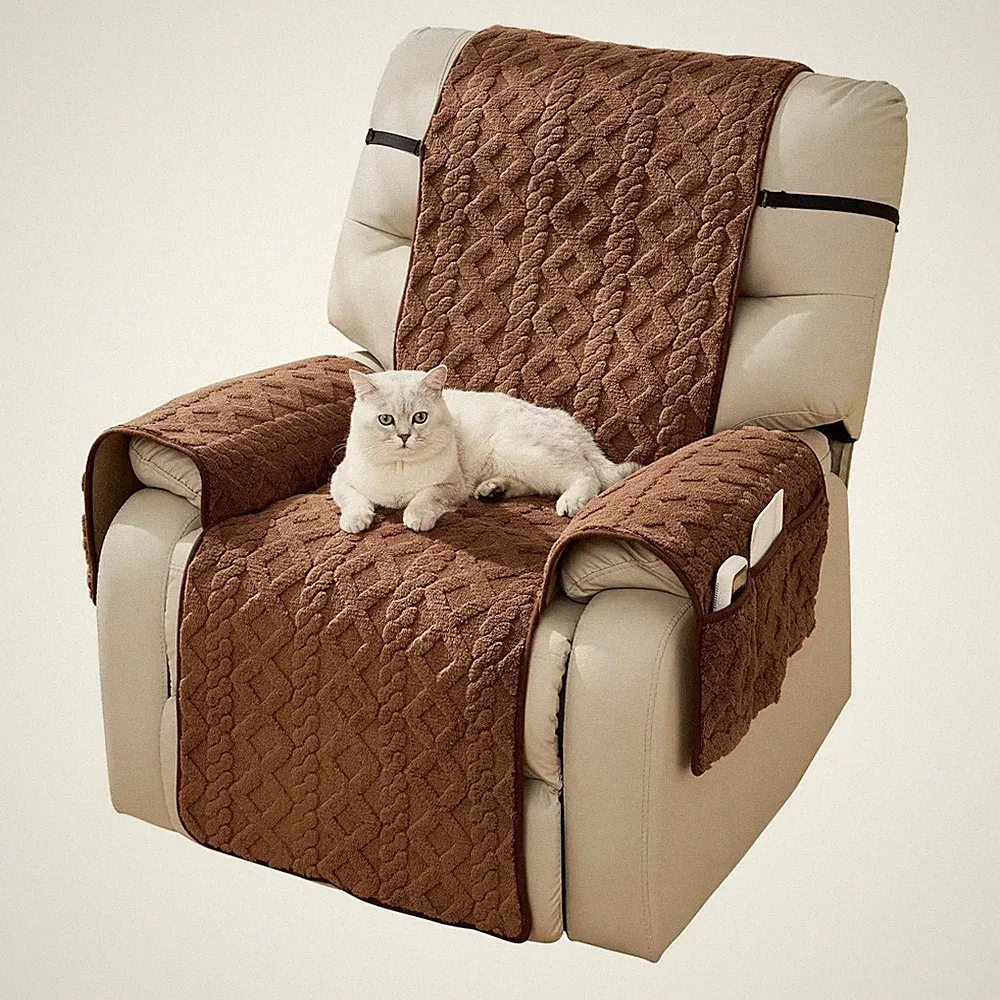 Timrliy Recliner Cover for Lazy Boy Chair 23", Coffee