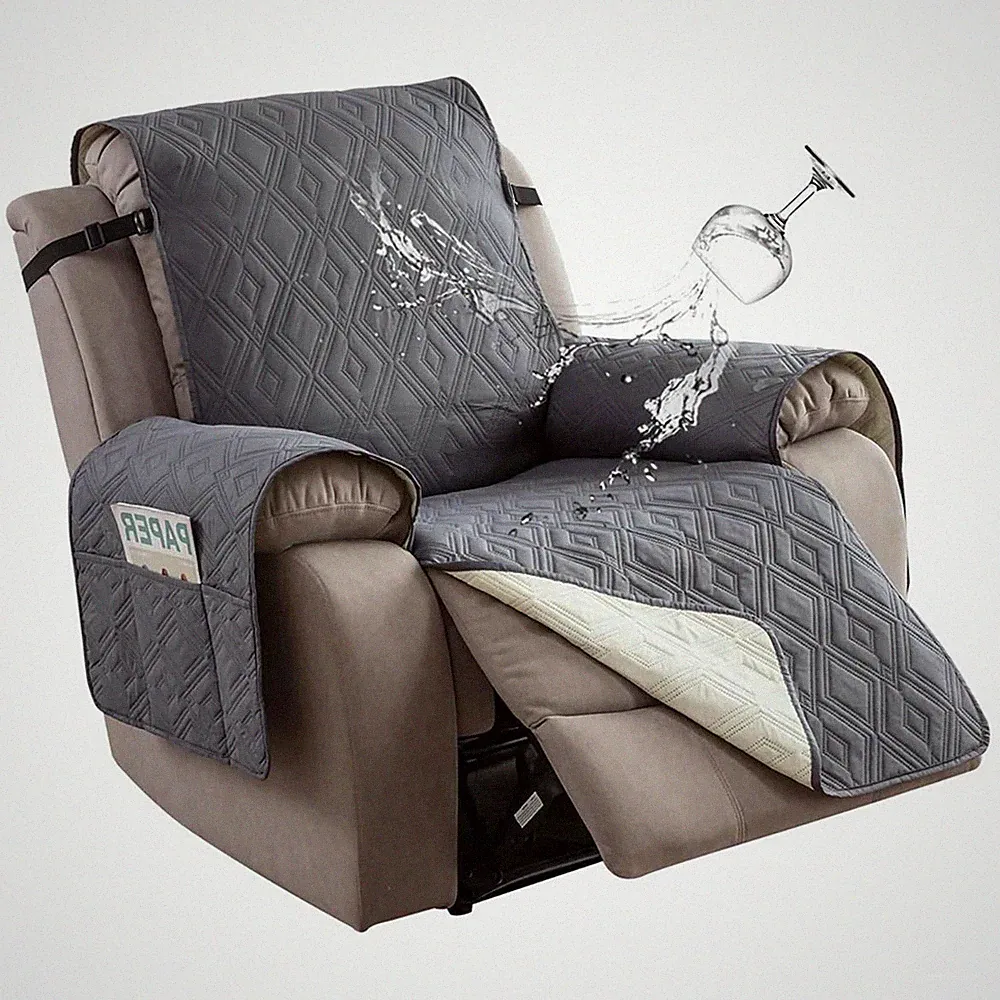Waterproof Recliner Chair Cover Non Slip Armchair Slipcovers for Recliner Chair