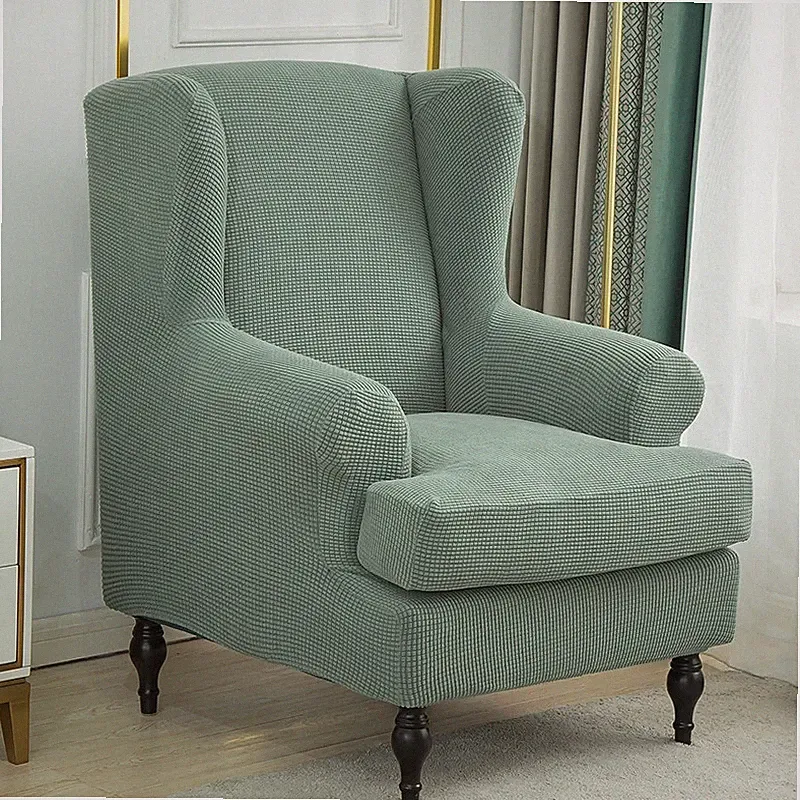Wing back Stretch Slipcover Sofa Chair Armchair Cover Furniture Protector ⇗