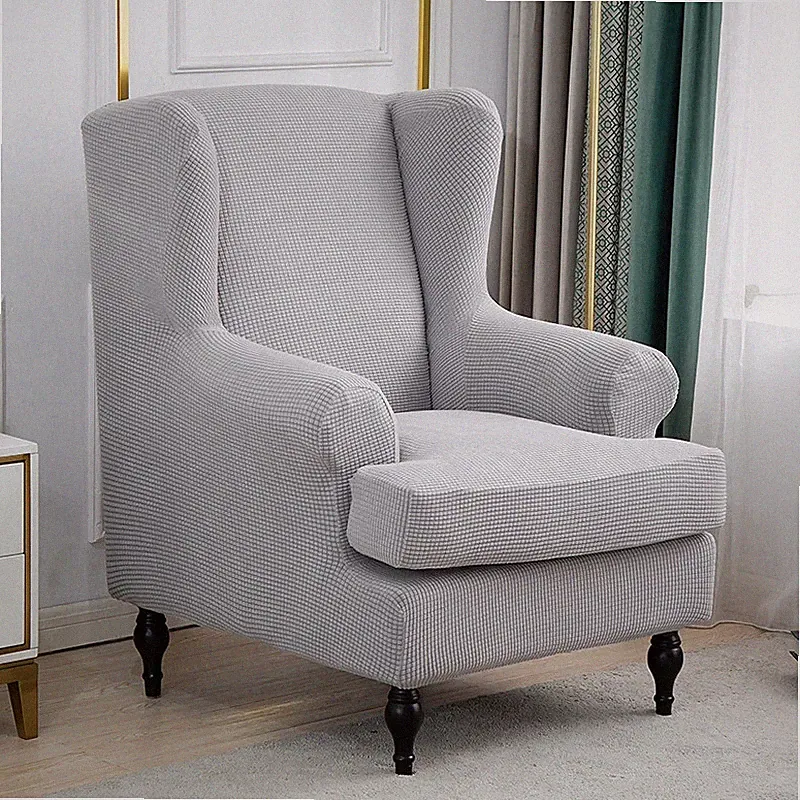 Wing back Stretch Slipcover Sofa Chair Armchair Cover Furniture Protector ↗▱